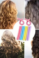 12'lu Saç Bukle Bigudi Sünger Rulo Orta ve Kısa Saçlar için Uykuda DIY Saç Şekillendirme Saç Bukle Aparatı Bigudi Saç Klips - indirimsepeti