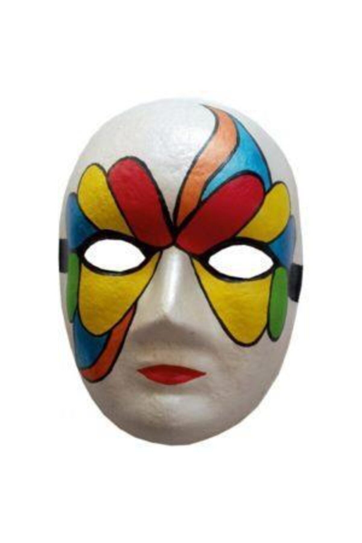 5 Adet, Karton Maske, Boyanabilir, Eğitici Maske Boyama, Etkinlik ve Hobi Maskesi - indirimsepeti