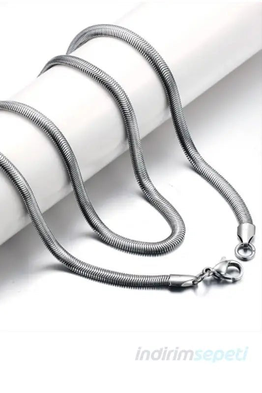 304 Paslanmaz Çelik Yılan Zinciri Choker Kolye ithal Zincir Kolye - indirimsepeti