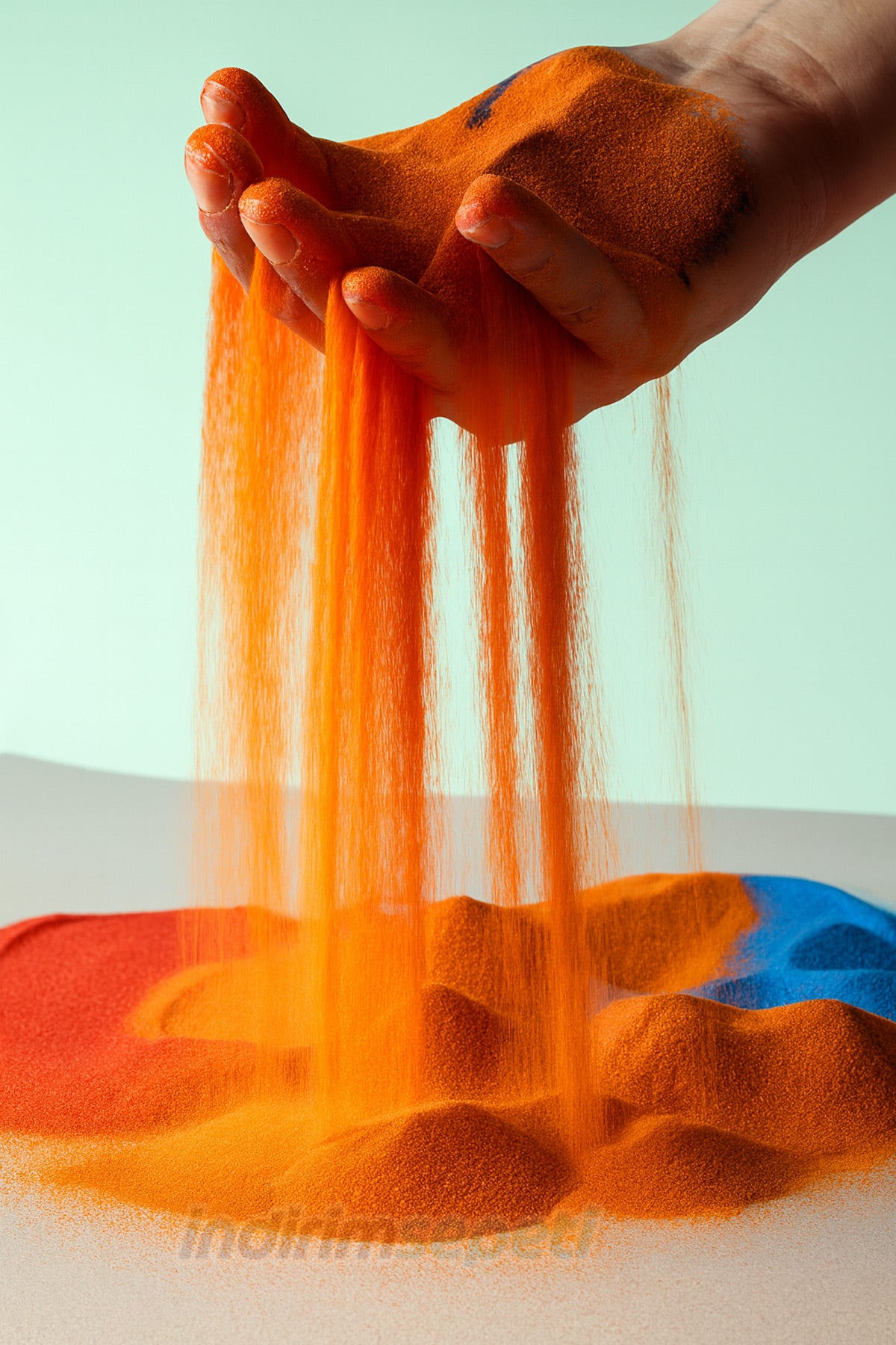 Kahverengi Renkli Kum Boyama Seti 500 Gr| Çocuk Etkinlikleri, Kum Resmi ve Montessori Oyun Kumları