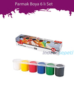Red Apple 6'lı Parmak Boya 6 x 25 ml - indirimsepeti