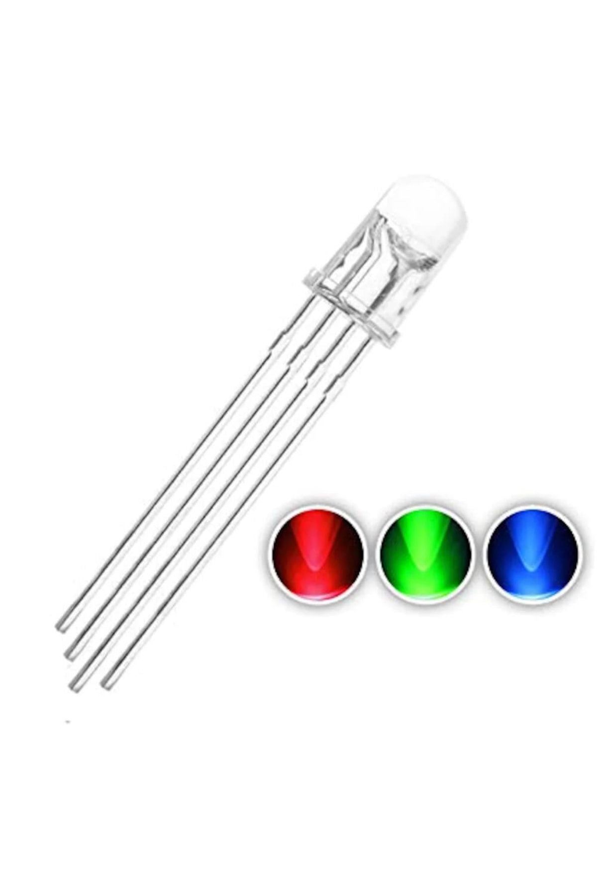 5mm Rgb Led Ortak Anot 4 Pin Multicolor Diyot Işık Lamba Light - indirimsepeti