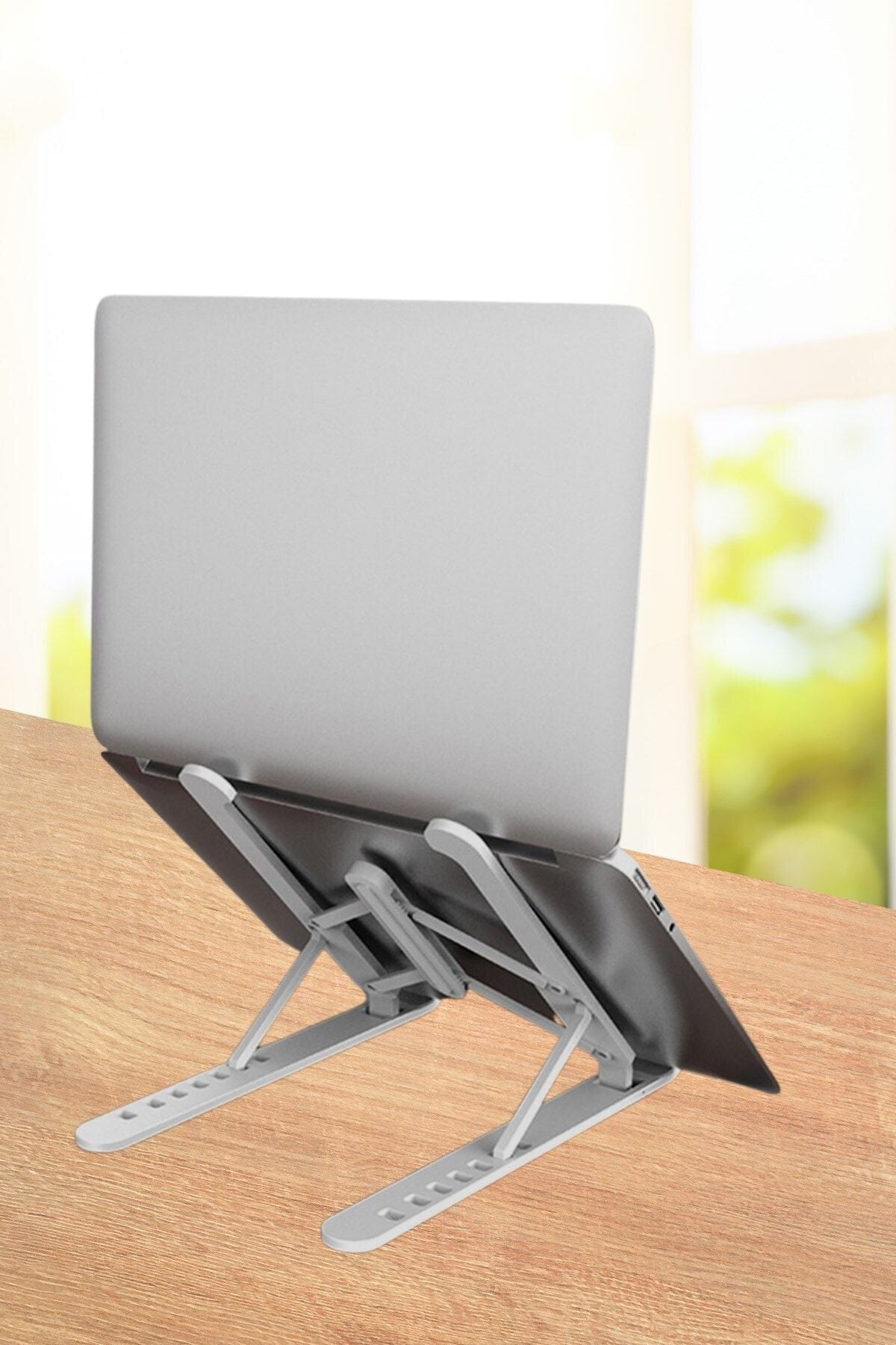 Ayarlanabilir Plastik Dizüstü Destek Tabanı Katlanabilir Taşınabilir Laptop Sehpası Yükseltici - indirimsepeti