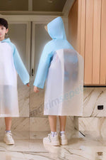 Trend Çocuk Yağmurluk Sticker Çıkartma Yapıştırmalı Sırt Çanta Korumalı Mavi Eva Cepli Özel Çantalı - indirimsepeti