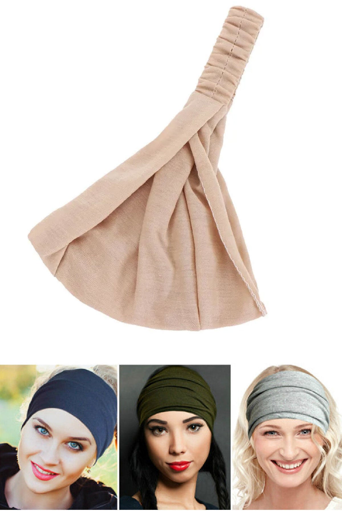 Lastikli Makyaj Yıkama Saç Bandı Gezi Saç Bandı Kozmetik Duş Yoga Spor Bandı Karışık 1 Adet - Indirimsepeti