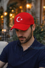 Kırmızı Ayyıldız Mevsimlik Şapka – Nakışlı, Sağlam Dikişli Unisex Türk Bayraklı Spor Kep - indirimsepeti