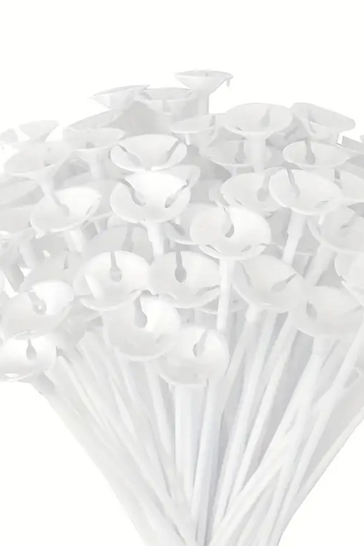 100 Adet Balon Çubuğu Balon Tutucu Sapları Plastik Doğum Günü Partisi, Düğün Etkinlik Sahne Süslemesi - indirimsepeti