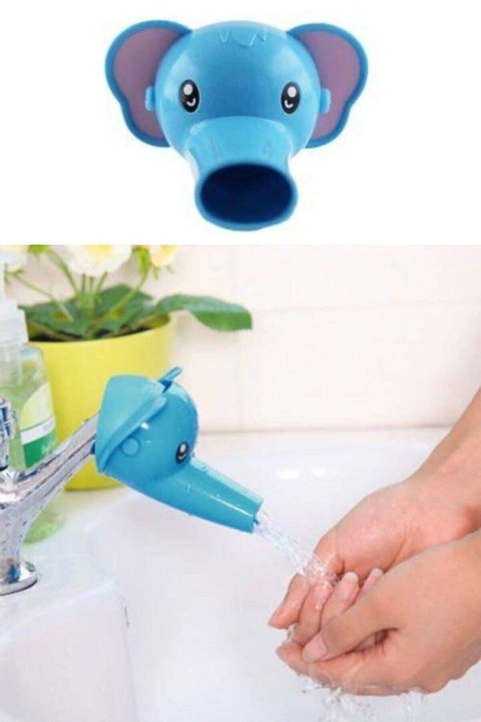 Çocuklar için Eğitici Ve Güvenli Musluk Uzatıcı Genişletici Başlık Aparatı Fil Figürlü - Indirimsepeti