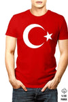 Ay Yıldız Genç Yetişkin Kısal Kol T-shirt  Ay Yıldızlı ve 23 Nisan 29 Ekim 10 Kasım Gösteri T-shirt