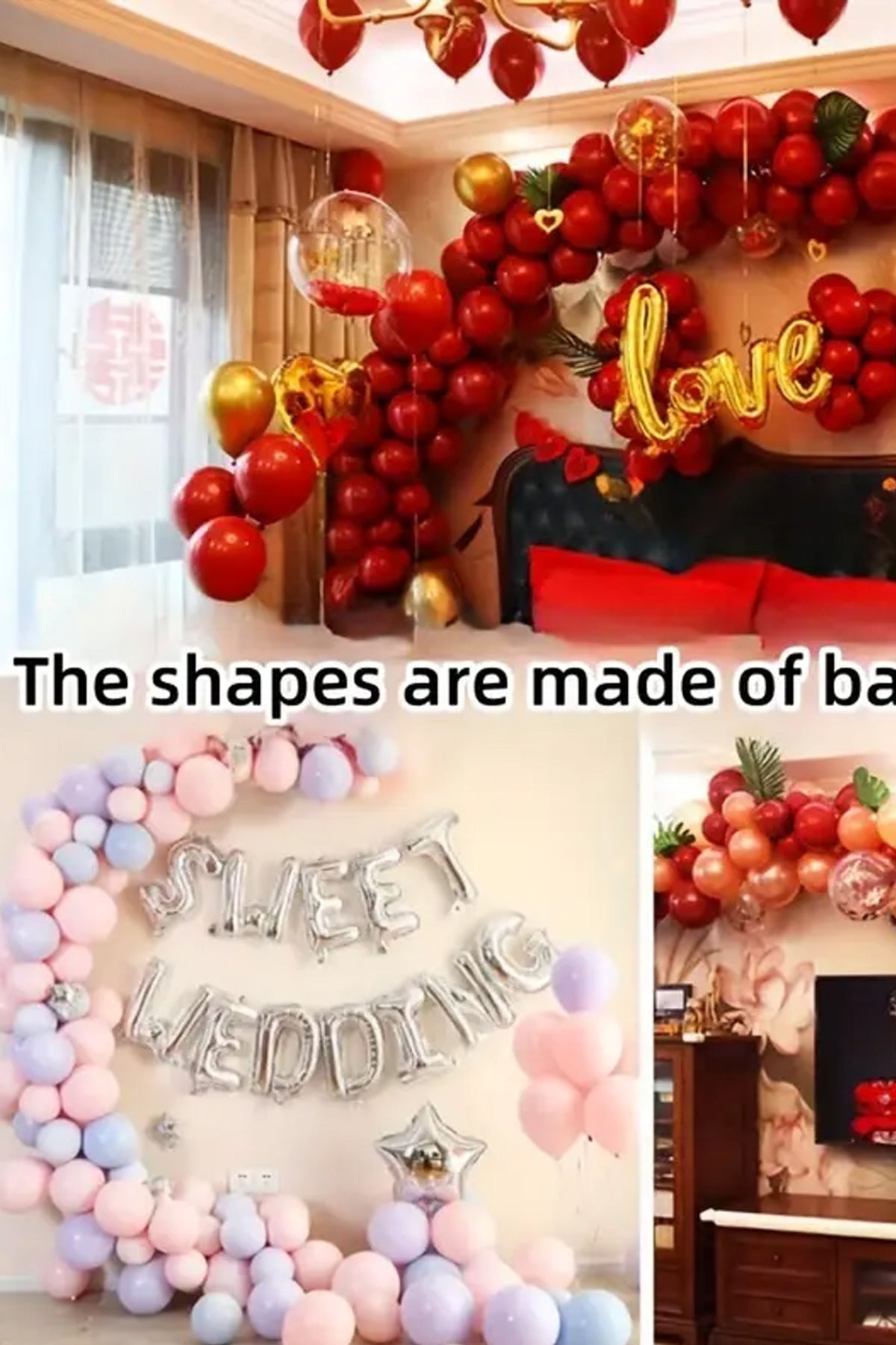 Balon Zinciri 5 Mt Halka Balon Tutucu Plastik Doğum Günü Partisi, Düğün Etkinlik Sahne Süslemesi - indirimsepeti