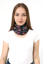 Buff Dikişsiz Boyunluk Maske Baf Bandana Saç Bandı Kamp Aksesuar Çiçek Desenli - indirimsepeti
