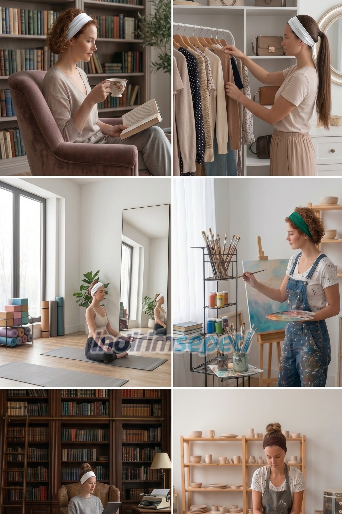 Lastikli Bandana 3’lü Set Pamuklu Esnek Saç Bandı – Model 23 Makyaj ve Cilt Bakım Bandana Yeşil, Koyu Kahve,Beyaz