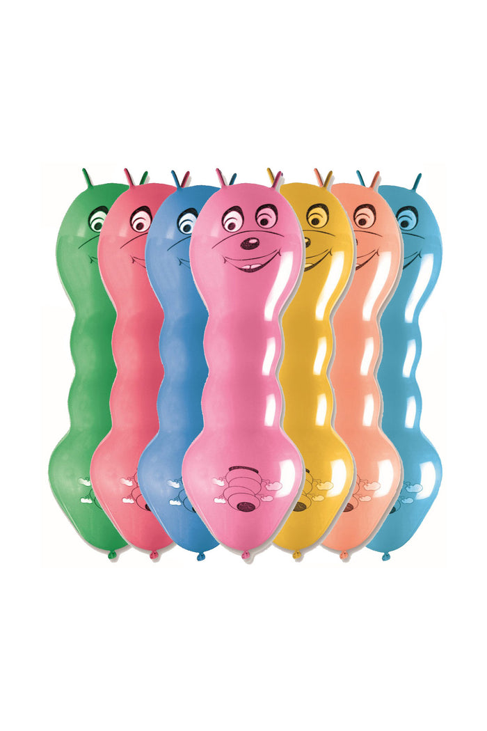 50 Adet Sevimli Kurt Kurtcuk Renkli Büyük Boy Balon Parti Toplantı Etkinlik Kutlama Doğum Günü - Indirimsepeti