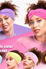 Çapraz Makyaj Yıkama Deniz Sahil Gezi Saç Bandı Saç Bant Polyester Açık Pembe - indirimsepeti