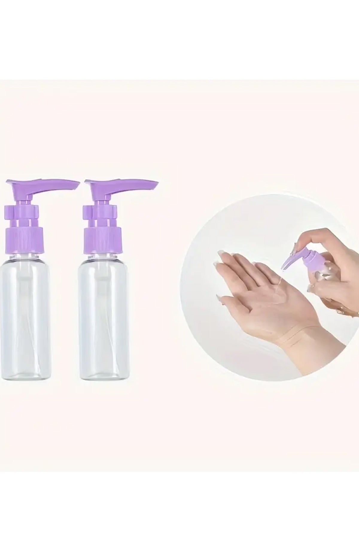 7 Parçalı Seyahat Kozmetik Kap Seti,Sprey Şişe Plastik Losyon Şampuan Krem Kavanoz Yeniden Doldurulabilir Makyaj Kap - indirimsepeti