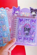 Sanrio Kawaii kuromi my melody cinna içi sulu kapaklı mini defter okul öncesi öğrenci hediyesi 1 adet - indirimsepeti