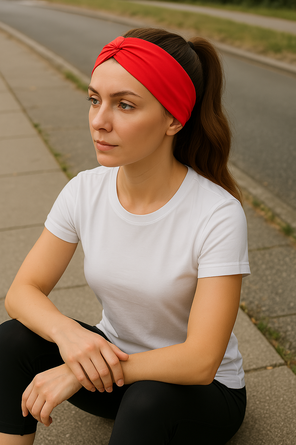 Çapraz Makyaj Yıkama Deniz Sahil Gezi Saç Bandı Saç Bant Polyester Kırmızı - Indirimsepeti