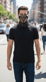Aslan Desenli Motorcu Buff Maske Outdoor Boyunluk Unisex Bandana Spor, Motor ve Günlük Kullanım - indirimsepeti