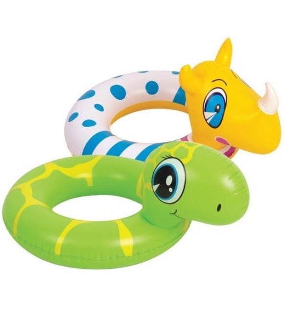 A-070 Gergedan ve Kaplumbağa Başlı Şişme Simit Siboplu Su Sporları - Indirimsepeti