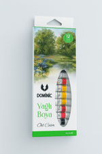 12 Renk 9 ml Yağlı Boya Seti Küçük Tüpler, Büyük Hayaller - indirimsepeti