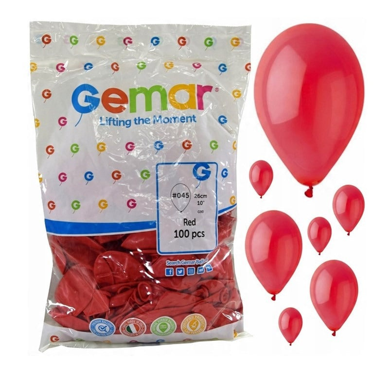 Kırmızı Balon 10 inc 100 AdetDoğum Günü, Mezuniyet, Sevgililer Günü, Düğün Parti Süsleme