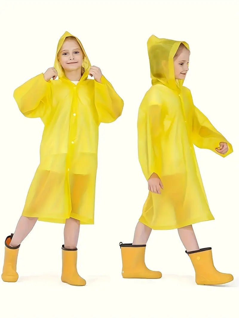 Unisex Çocuk Sarı Su Rüzgar Geçirmez Yağmurluk - indirimsepeti