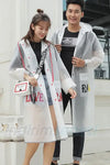 Kalite Unisex Yağmurluk Cepli Dayanıklı Love Rain Taşıma Çantalı L