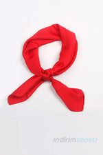 Kırmızı Fular Bandana Saten Kumaş Anma Etkinlik Kutlama 23 Nisan, 29 Ekim, 19 Mayıs - Indirimsepeti