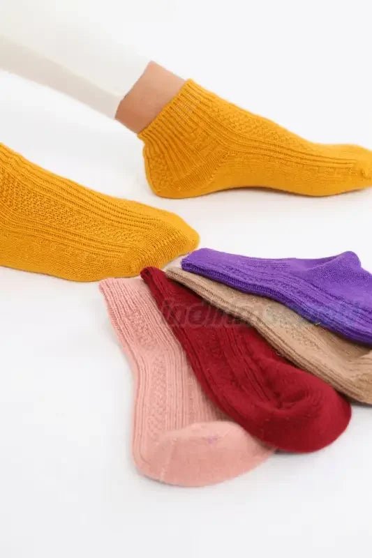 Kışlık Kadın Patik Yün 'lü Uyku Ve Gündelik Çorabı Soft Touch - indirimsepeti