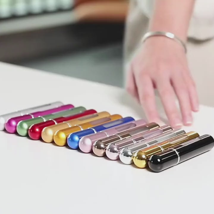 3’lü 10 Ml Taşınabilir Parfüm Atomizer Şişesi – Doldurulabilir Metal Gövdeli Cep