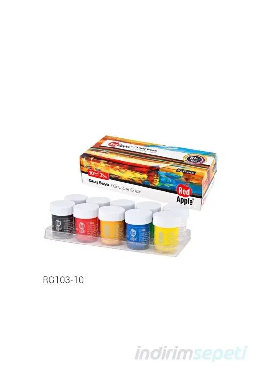 RG103 - 10 Red Apple Guaj Boya 25 ml 10 Renk - indirimsepeti