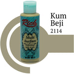 Rich Multi Surface 2114 KUM BEJİ Akrilik Boya 120cc - indirimsepeti