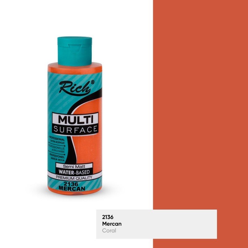 Rich Multi Surface 2136 MERCAN Akrilik Boya 120cc - indirimsepeti