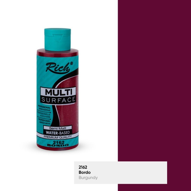 Rich Multi Surface 2162 BORDO Akrilik Boya 120cc - indirimsepeti