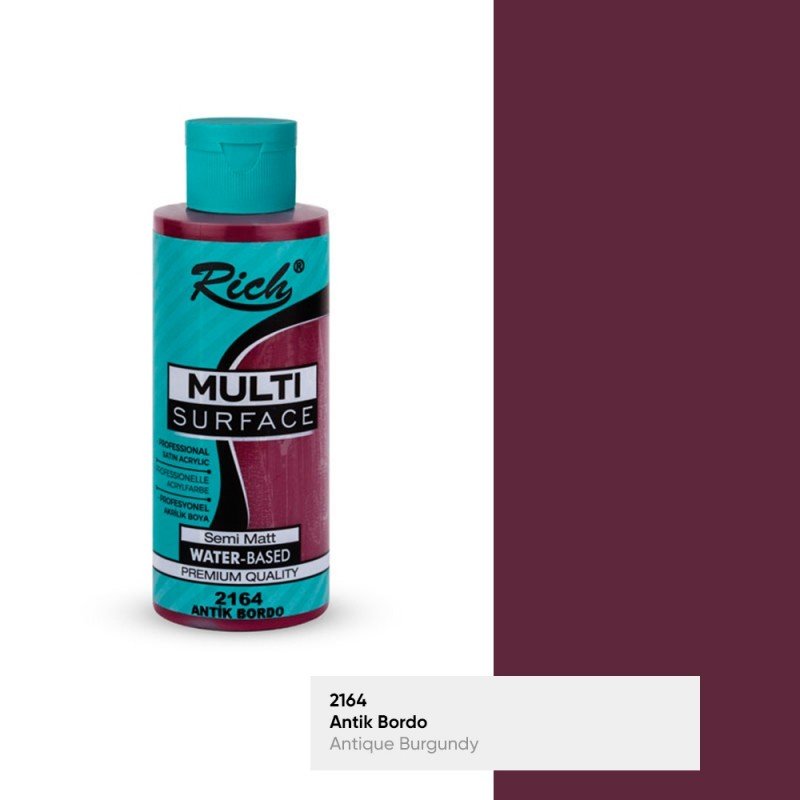 Rich Multi Surface 2164 ANTİK BORDO Akrilik Boya 120cc - indirimsepeti
