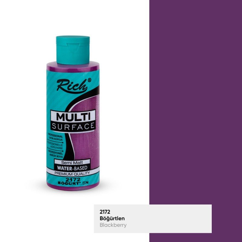 Rich Multi Surface 2172 BÖĞÜRTLEN Akrilik Boya 120cc - indirimsepeti