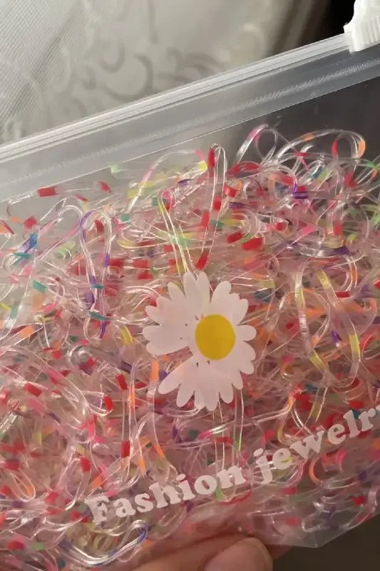 Şeffaf Cüzdanlı Cocuk Siyah Lastik Toka Örgü Lastik Toka 250 + - indirimsepeti