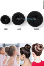 Sünger Topuz Tokası Saç Aksesuar 3 Adet 6cm - 8cm - 9cm - indirimsepeti